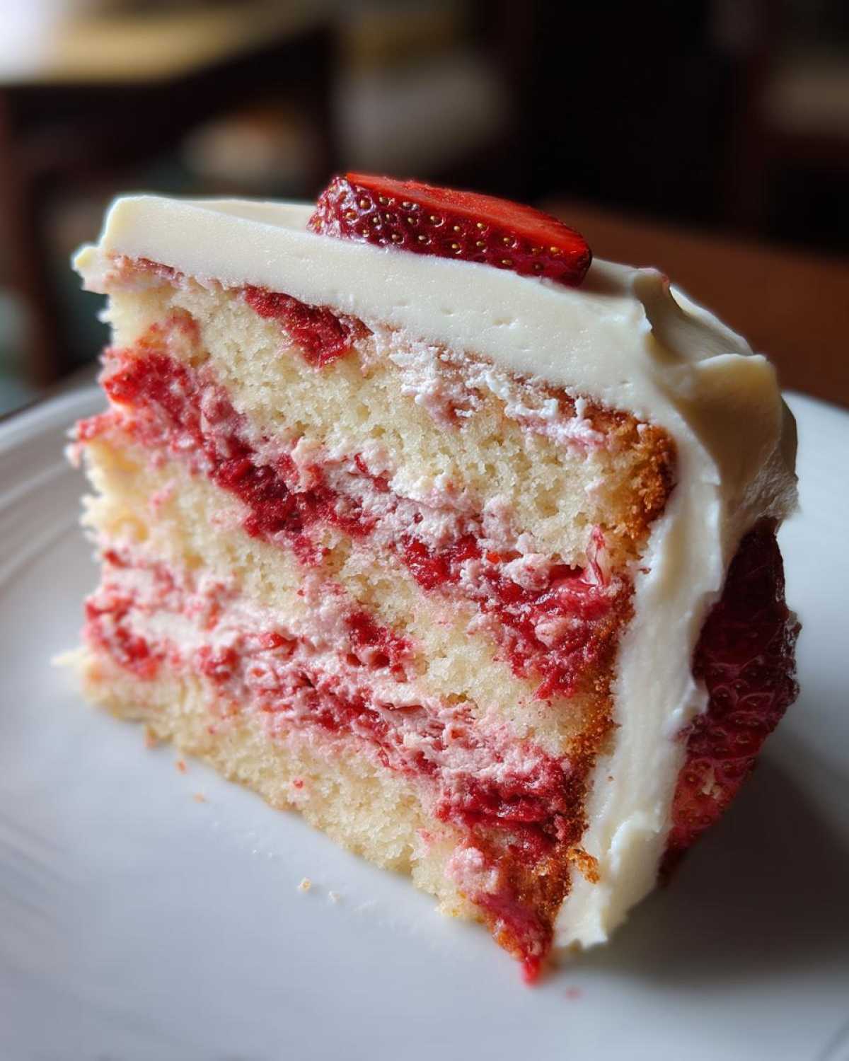 does cream cheese frosting go with strawberry cake