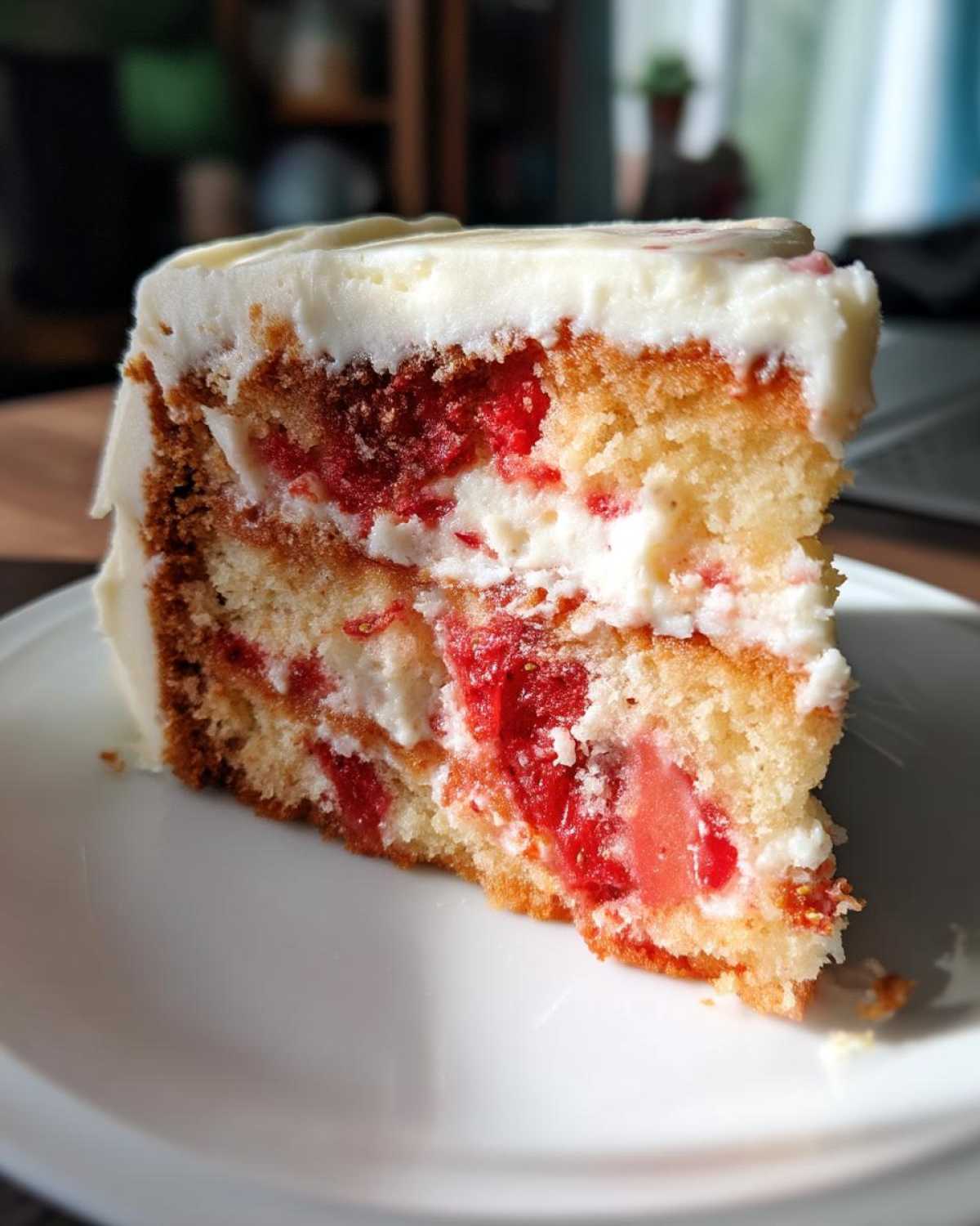 does cream cheese frosting go with strawberry cake