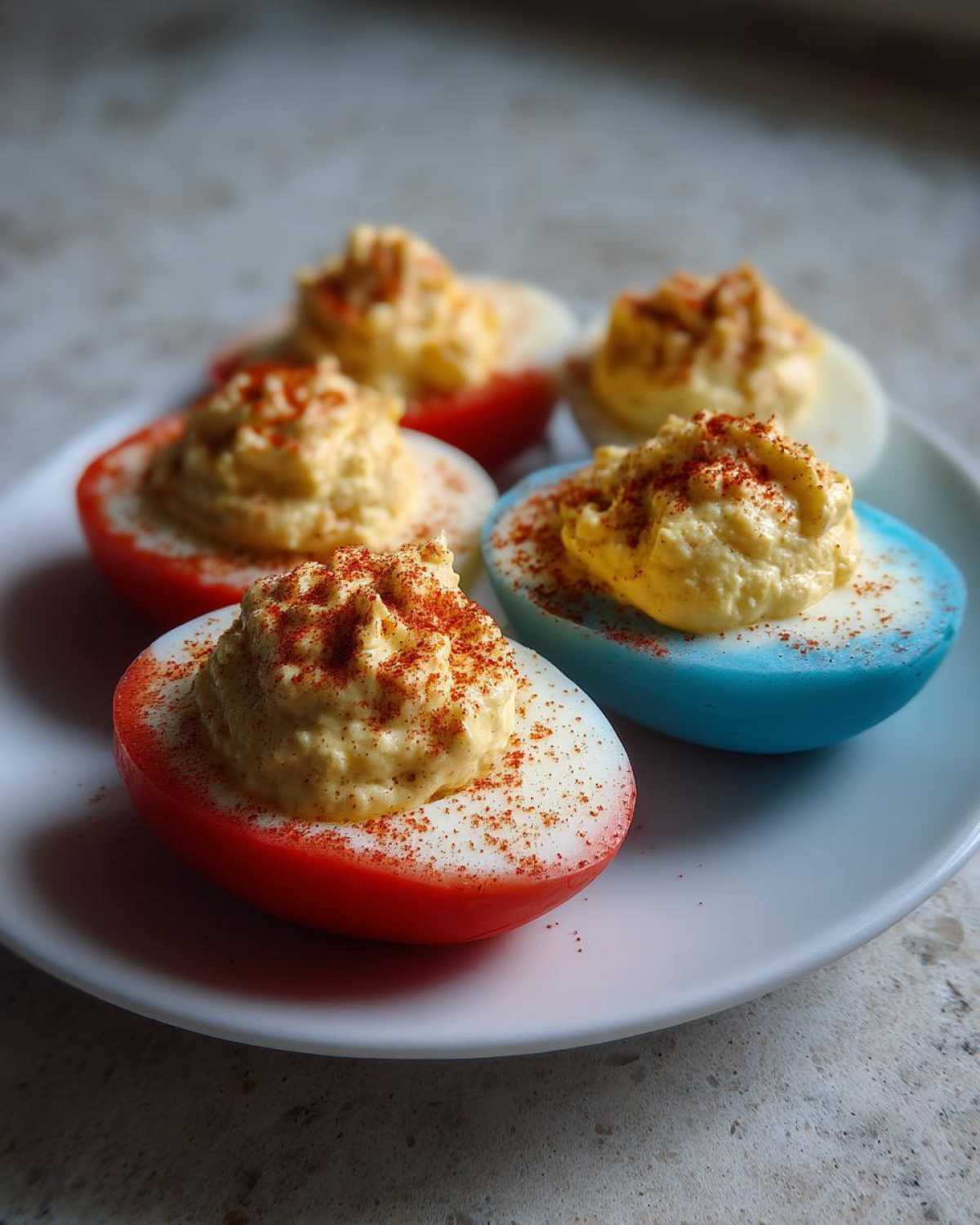 4th of July Deviled Eggs