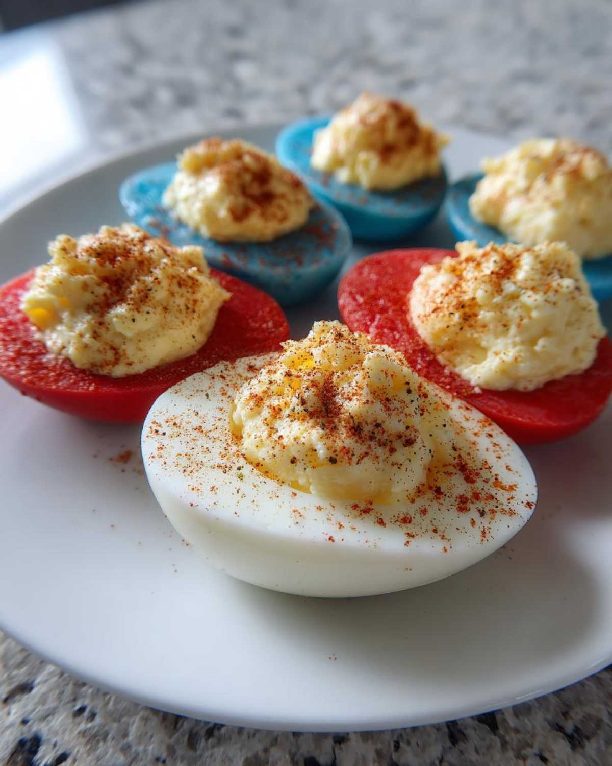 4th of July Deviled Eggs