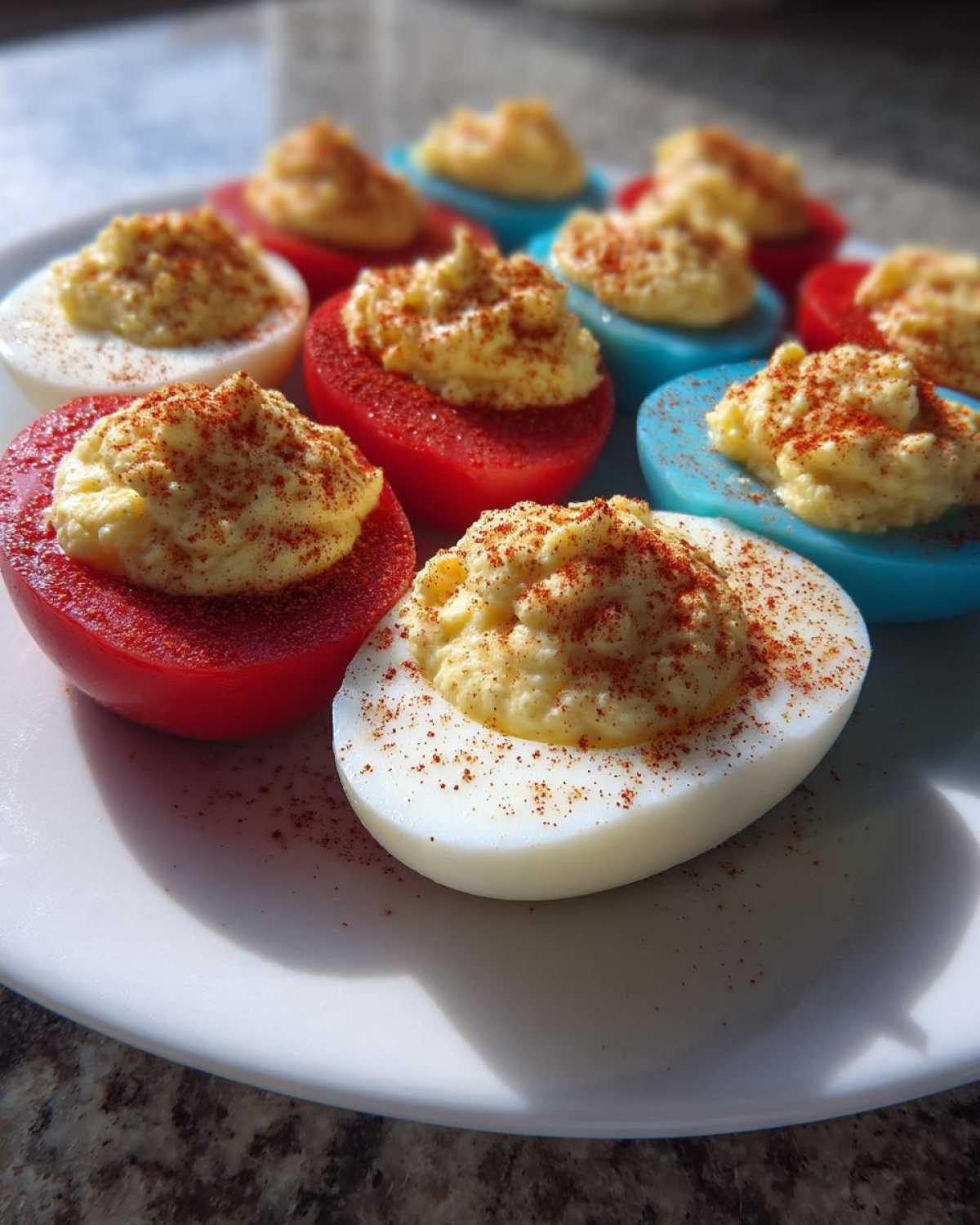 4th of July Deviled Eggs
