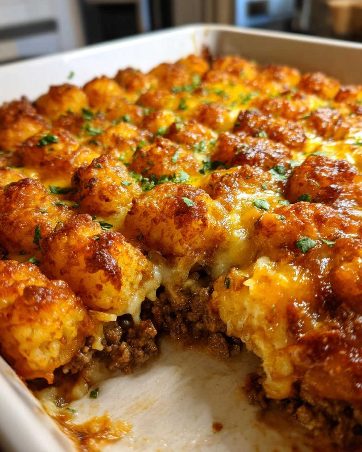 Cheeseburger Tater Tot Casserole