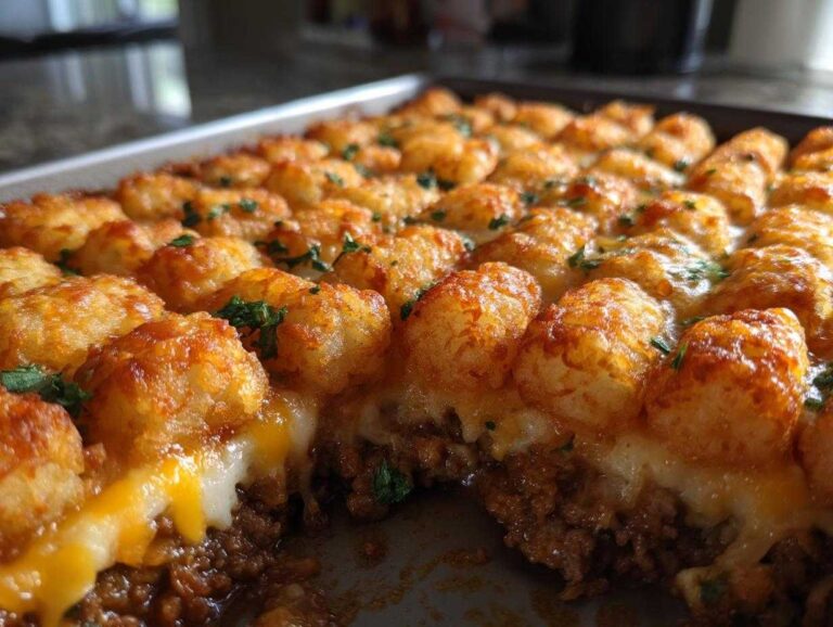Cheeseburger Tater Tot Casserole