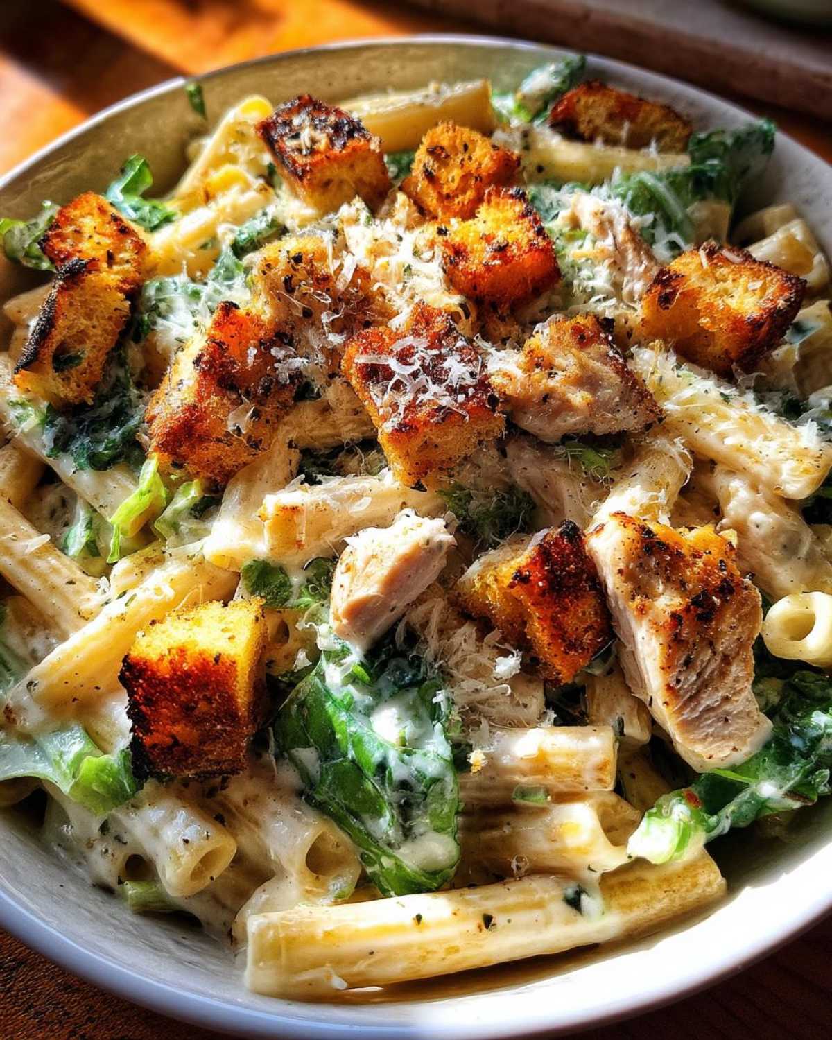 Chicken Caesar Pasta Salad