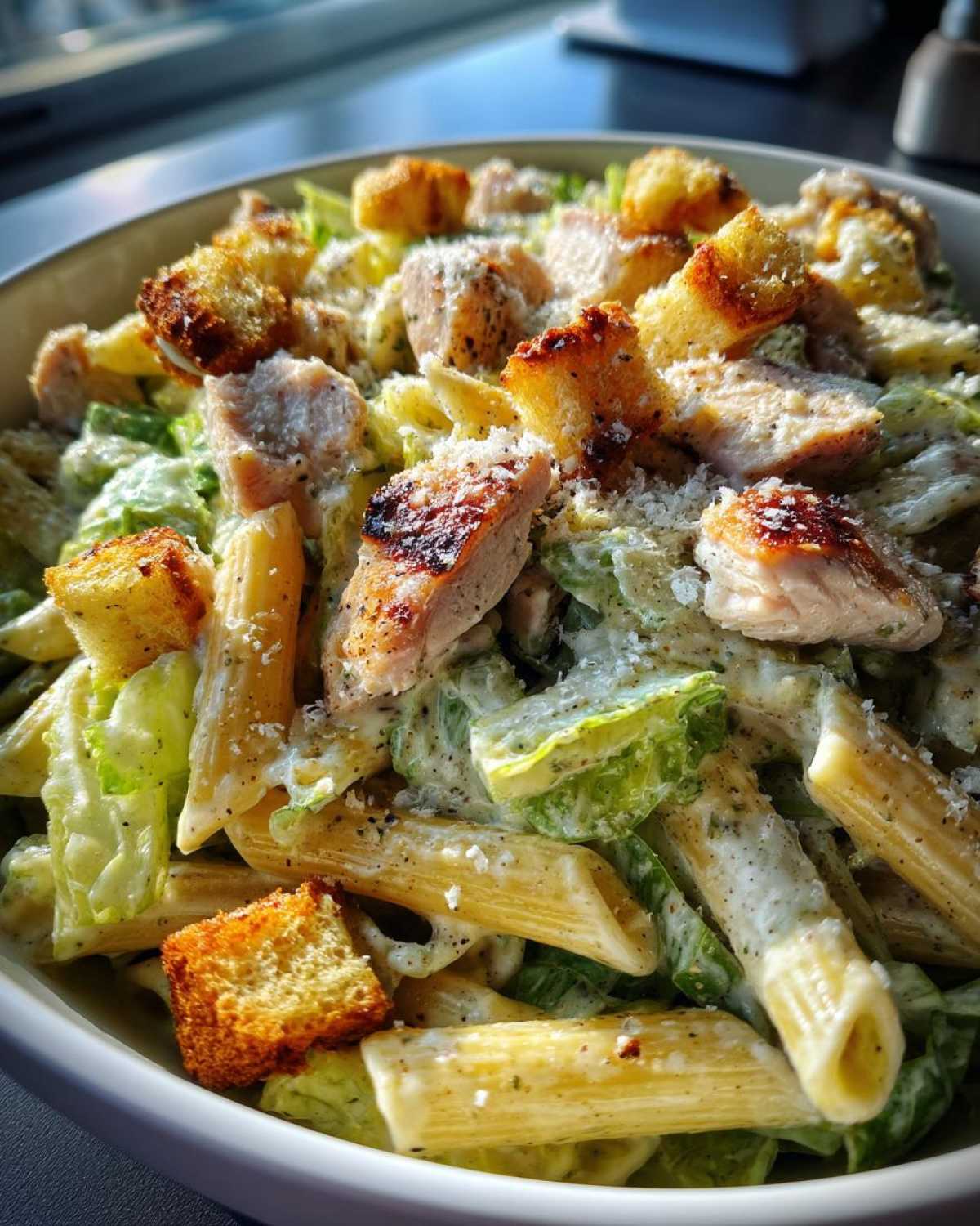 Chicken Caesar Pasta Salad