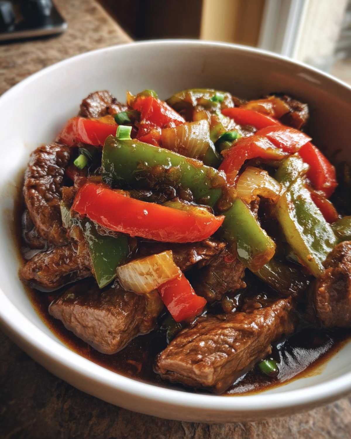 Crockpot Pepper Steak