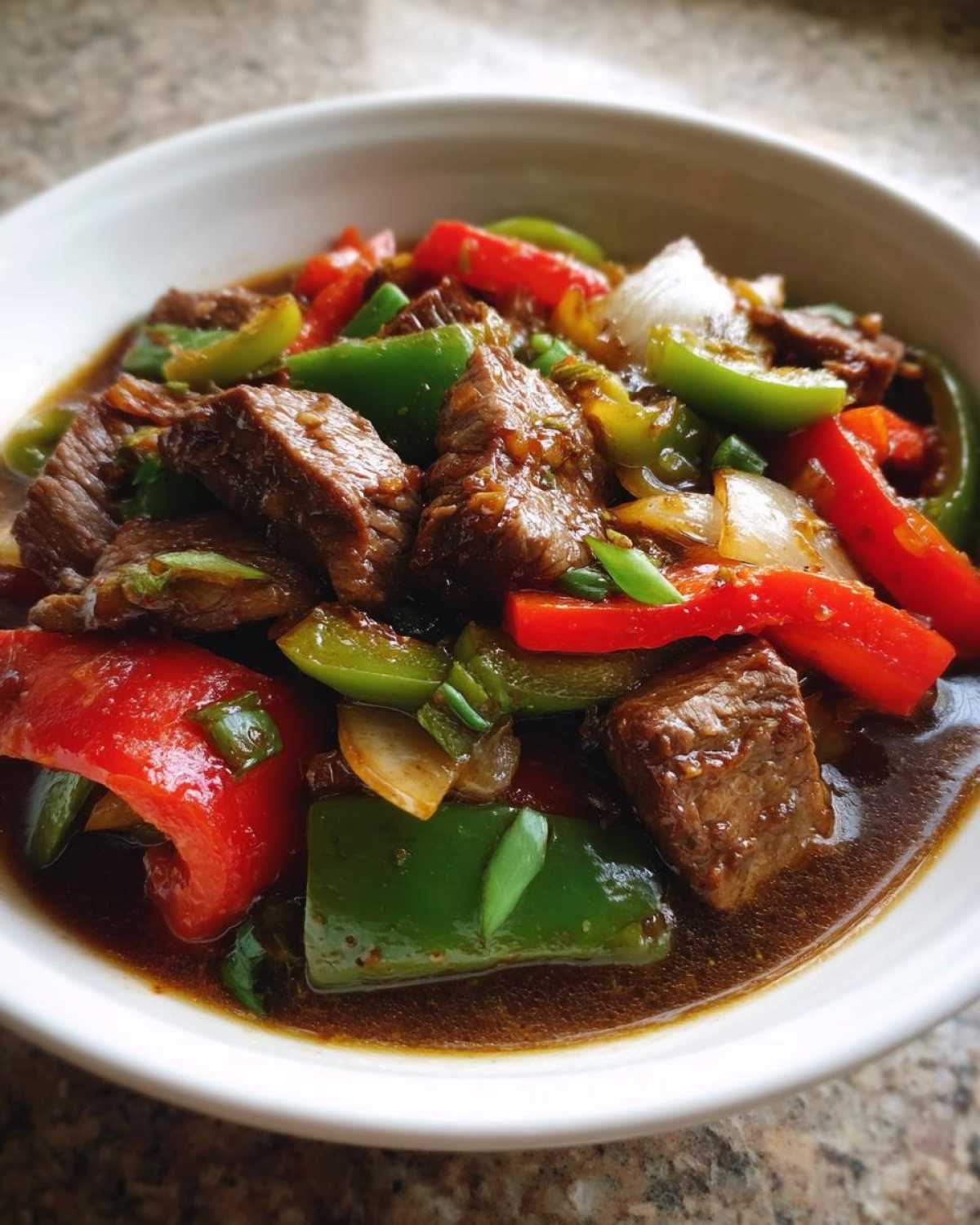 Crockpot Pepper Steak