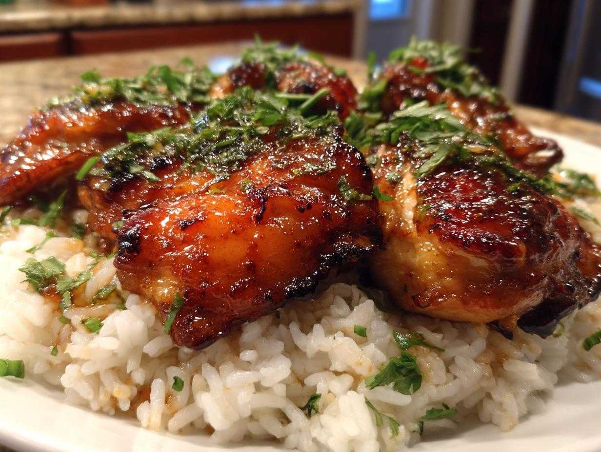Hawaiian Chicken with Coconut Rice