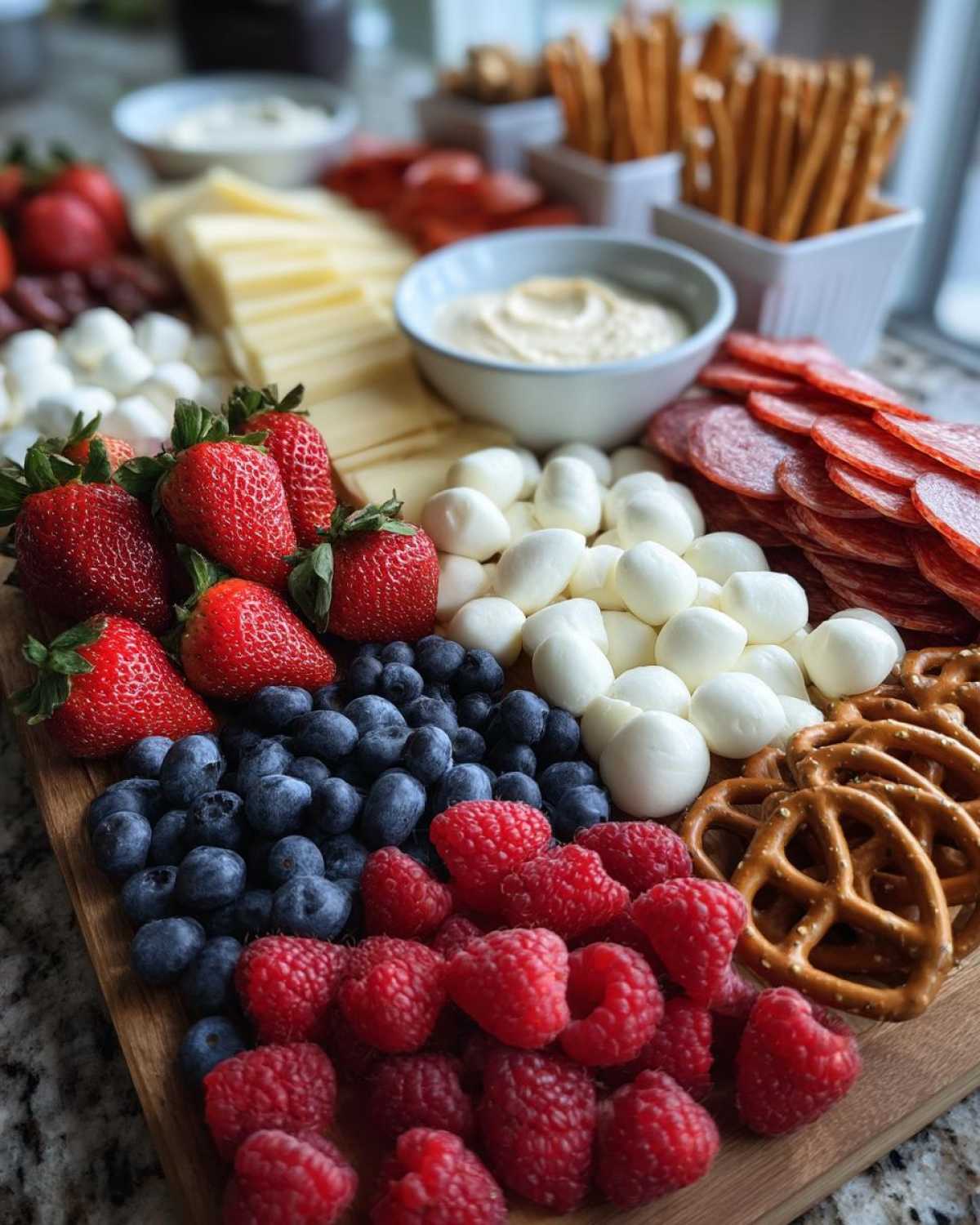 Patriotic Charcuterie Board