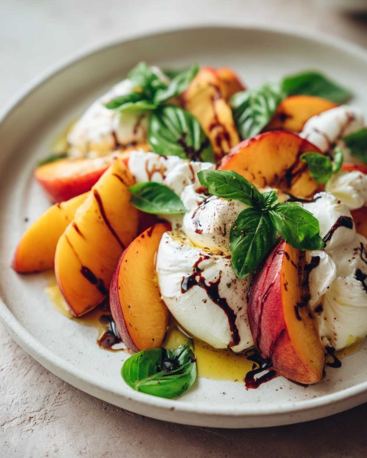 Peach Burrata Salad