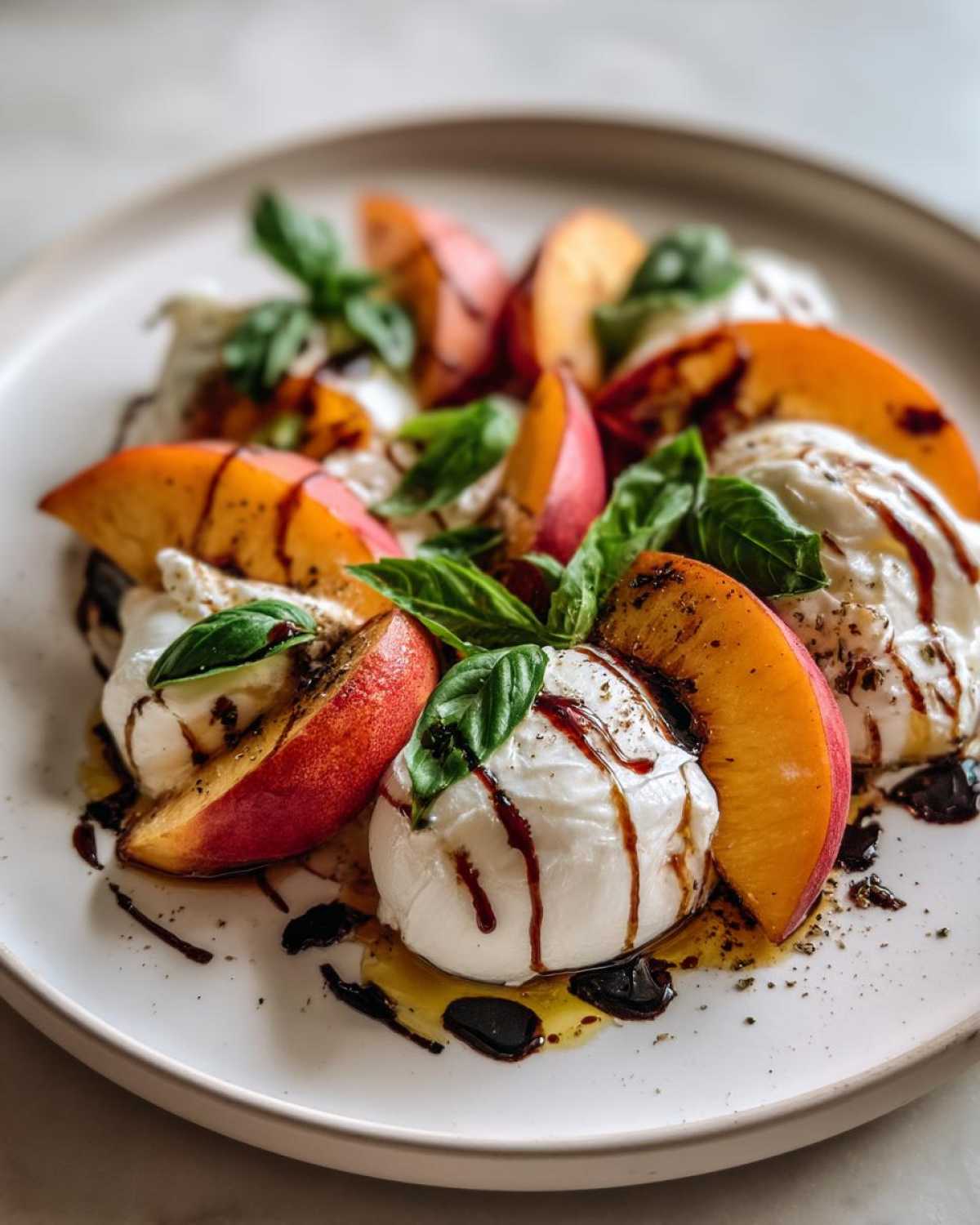 Peach Burrata Salad