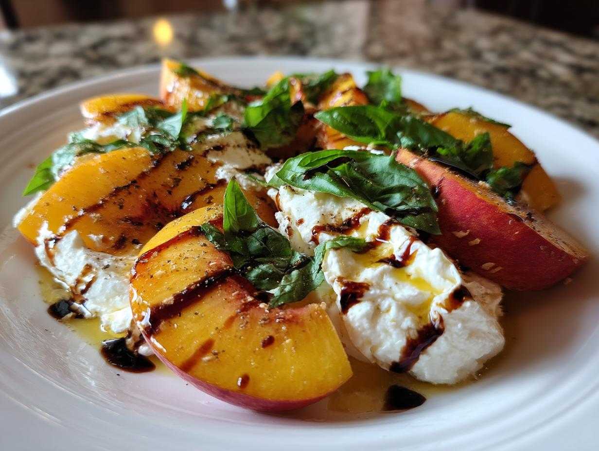 Peach Burrata Salad