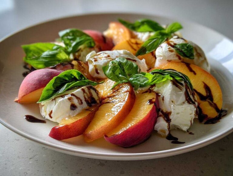 Peach Burrata Salad