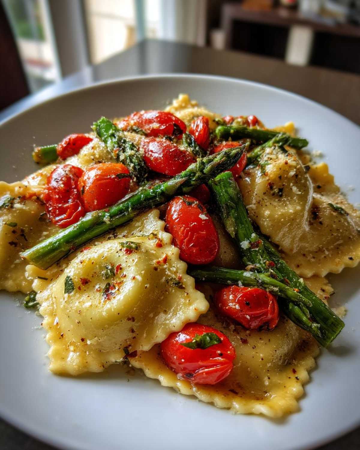 Ravioli and Veggies