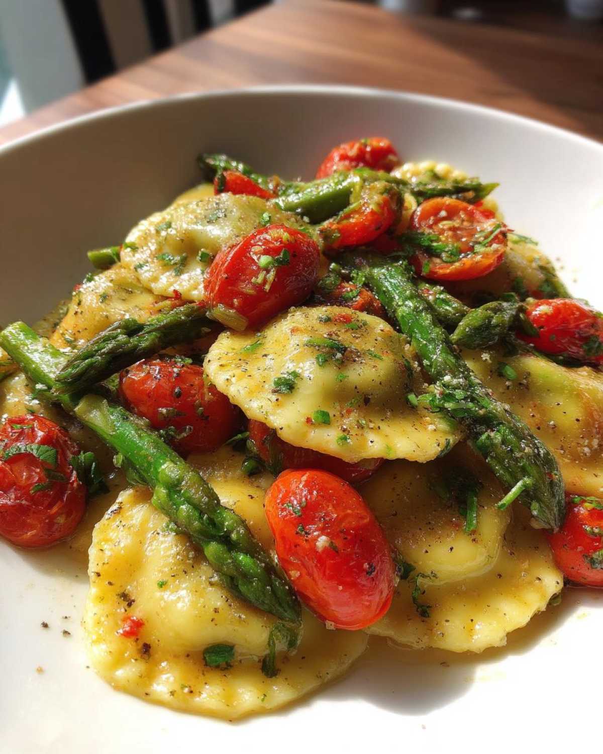 Ravioli and Veggies