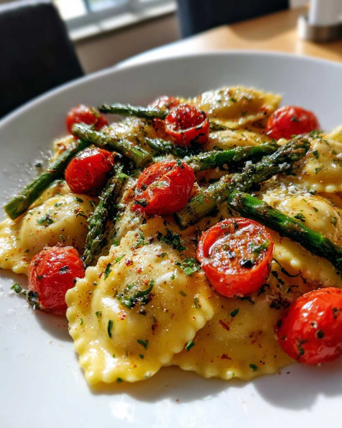 Ravioli and Veggies