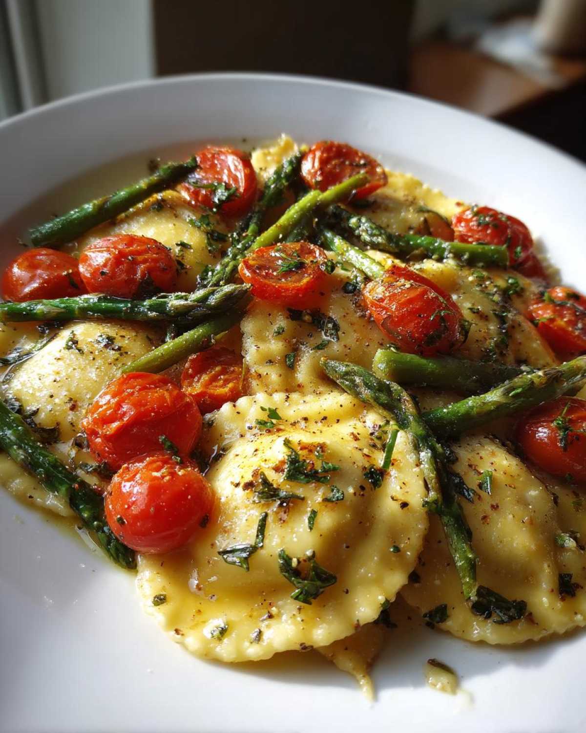 Ravioli and Veggies