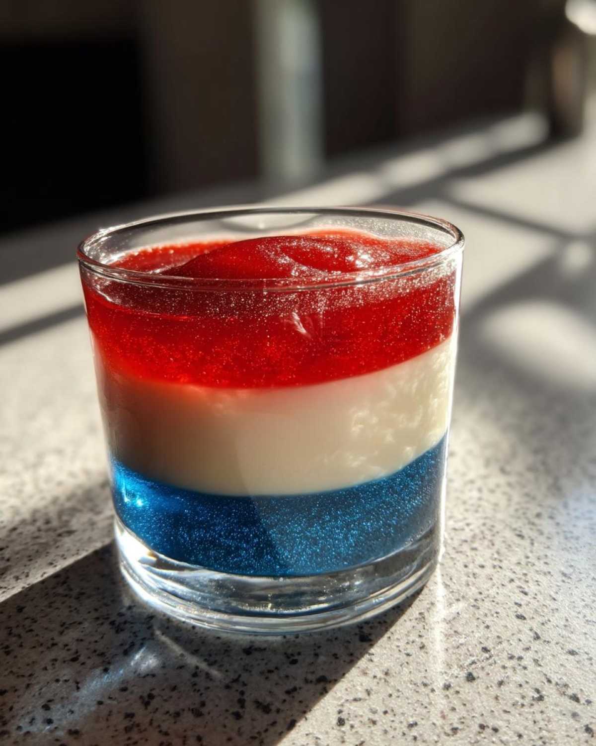 Red, White & Blue Layered Jello