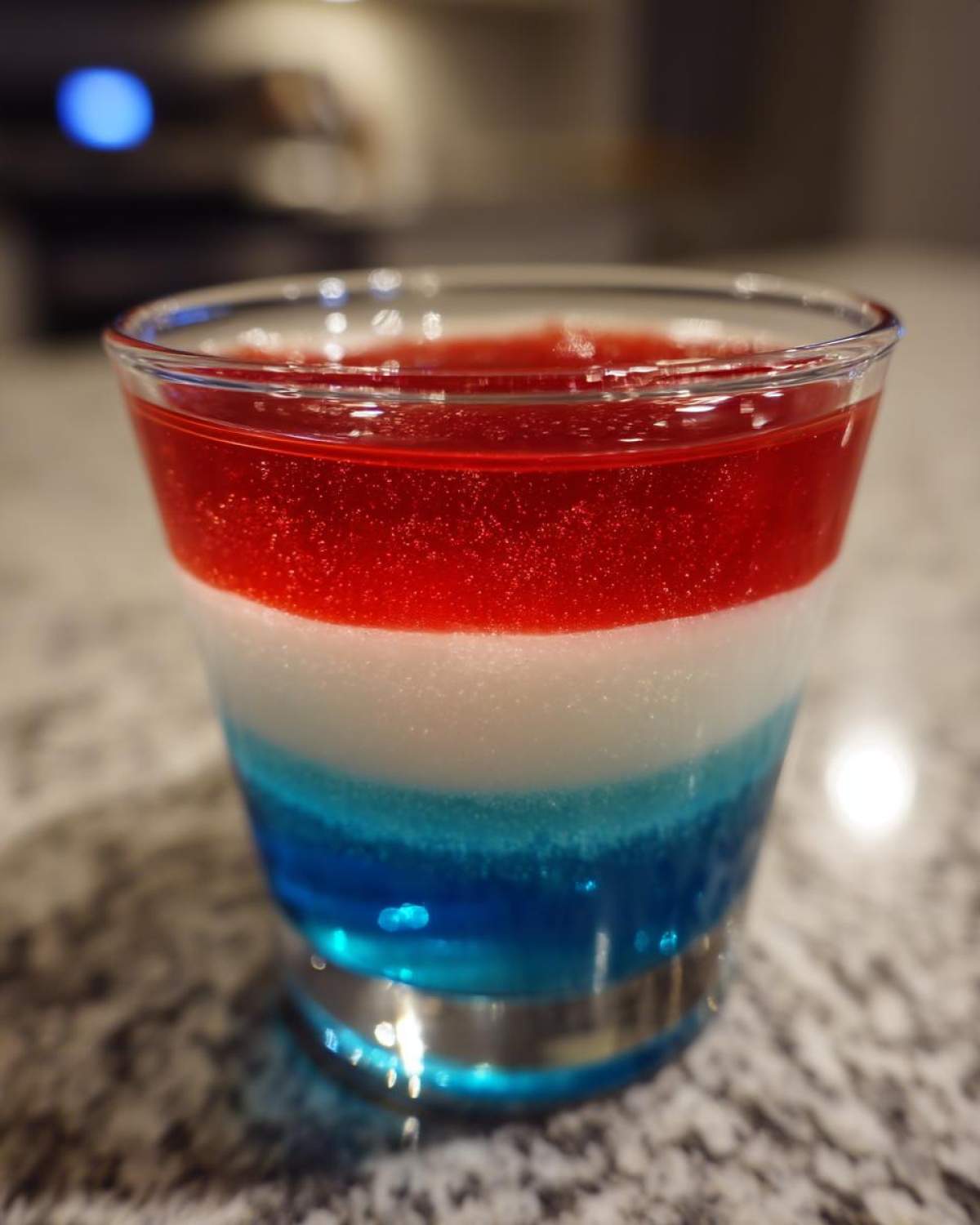 Red, White & Blue Layered Jello