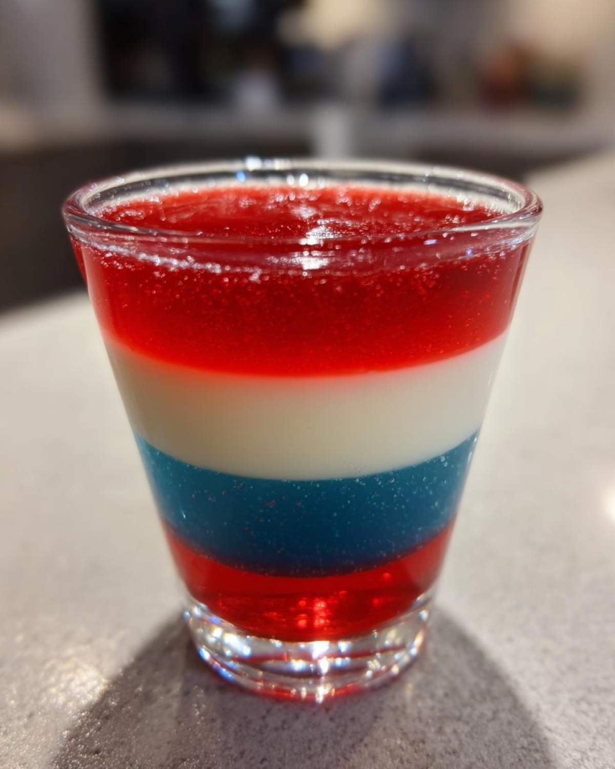 Red White and Blue Jello Shots