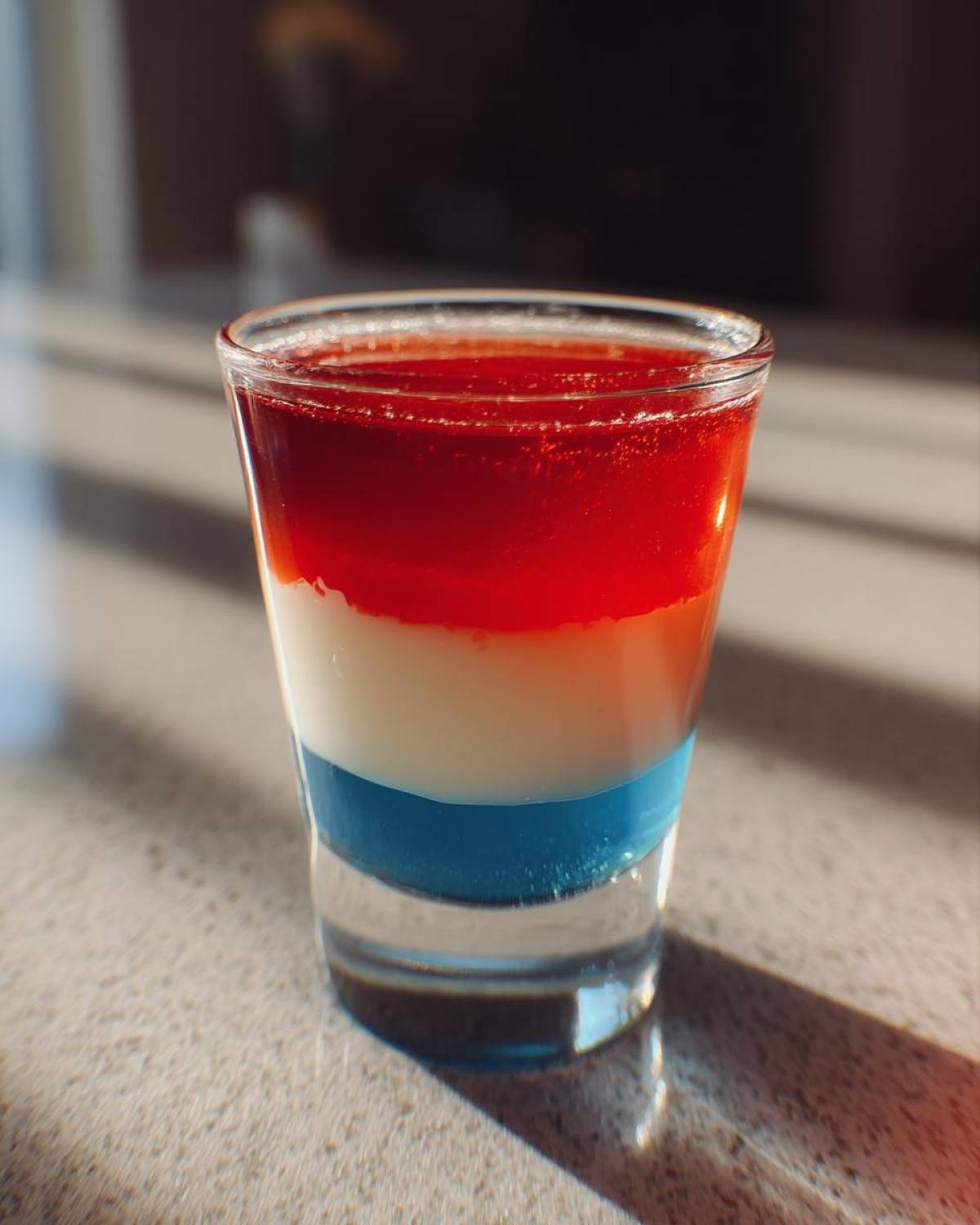 Red White and Blue Jello Shots