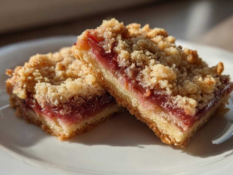Rhubarb Crumble Bars