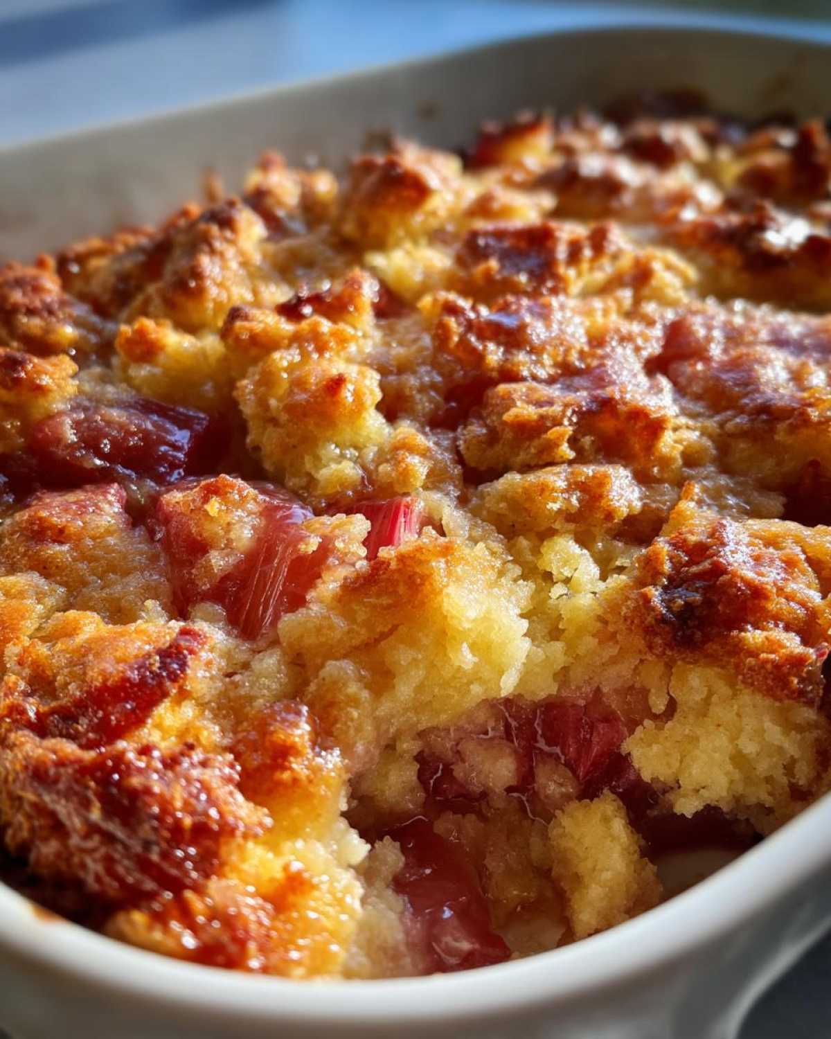 Rhubarb Dump Cake