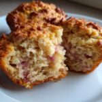 Rhubarb Muffins with Greek Yogurt