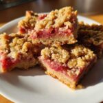 Rhubarb Oat Bars