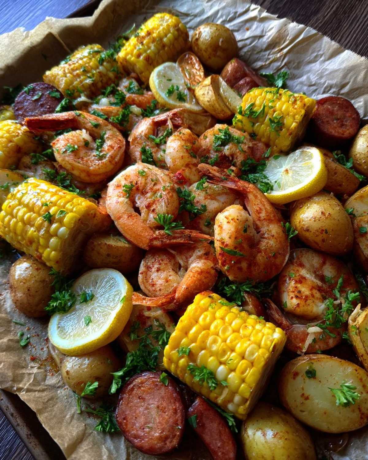 Sheet Pan Shrimp Boil