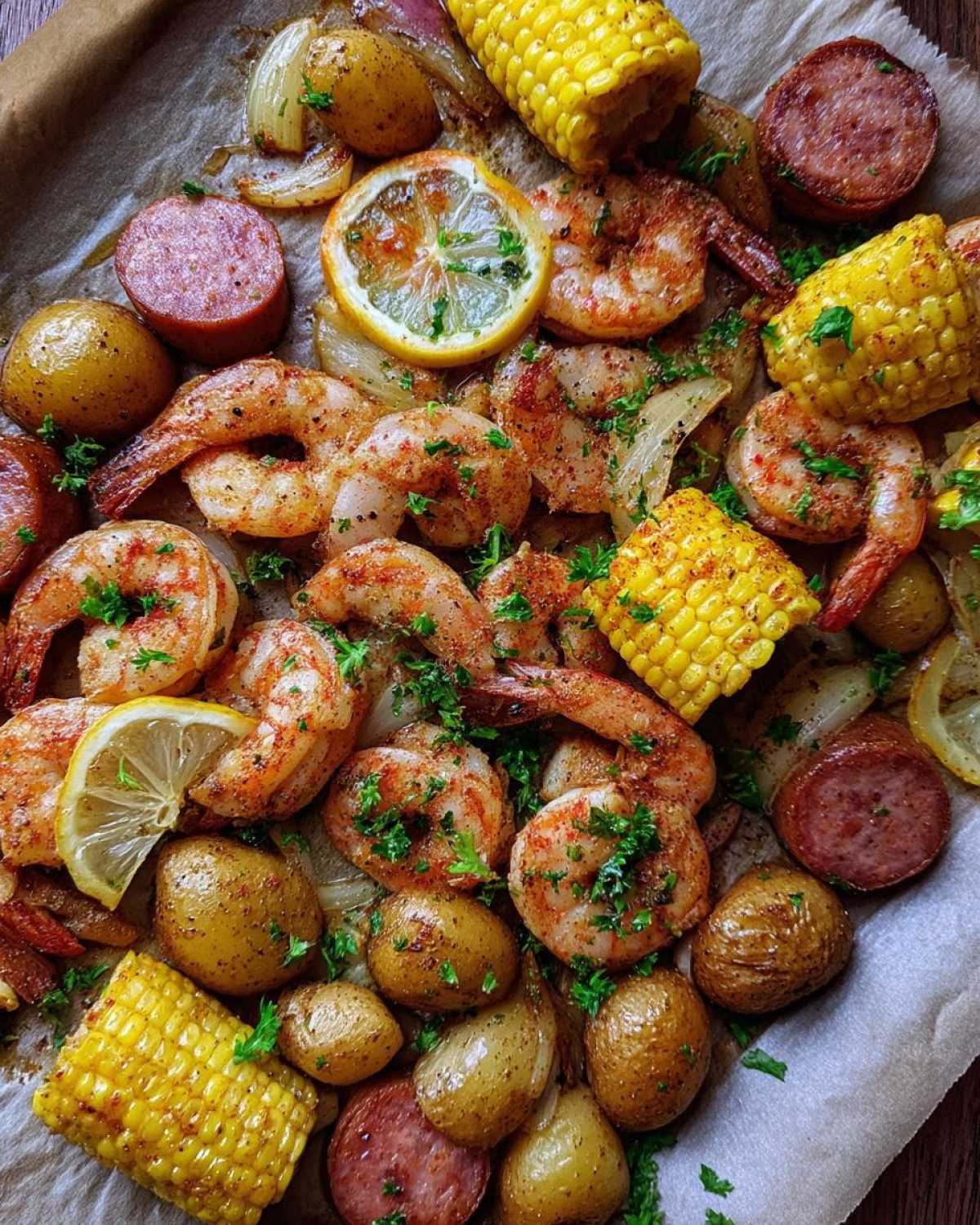 Sheet Pan Shrimp Boil