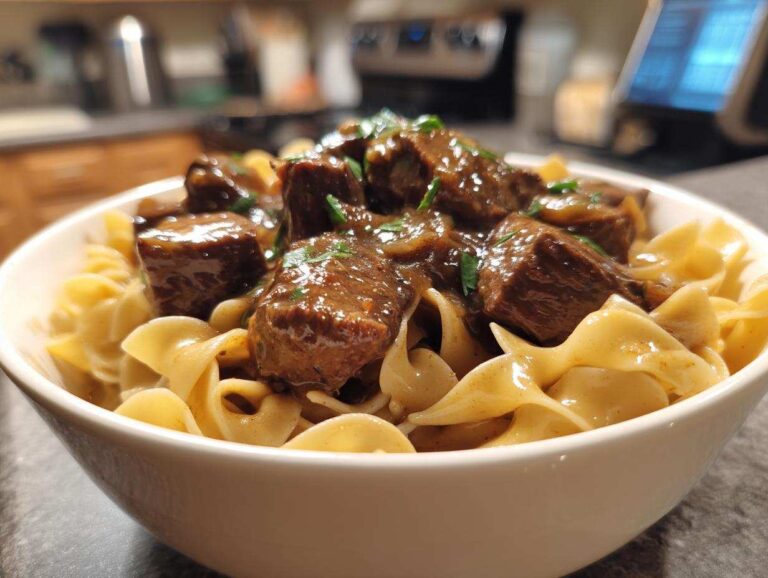 Slow Cooker Beef and Noodles