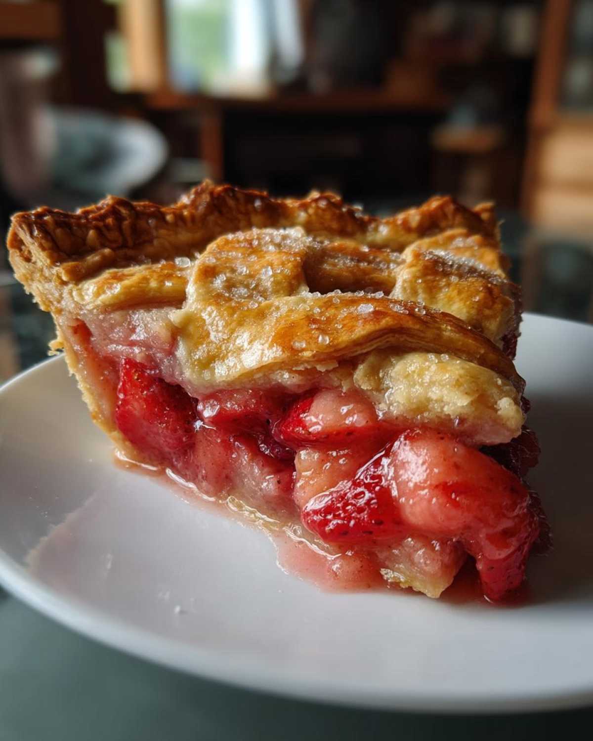 Strawberry rhubarb pie