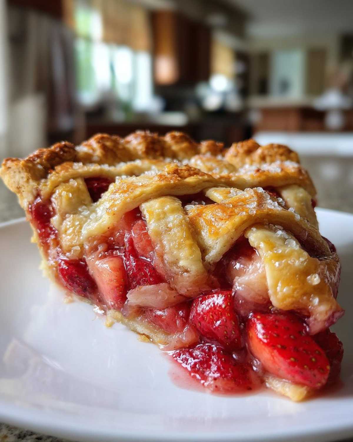 Strawberry rhubarb pie