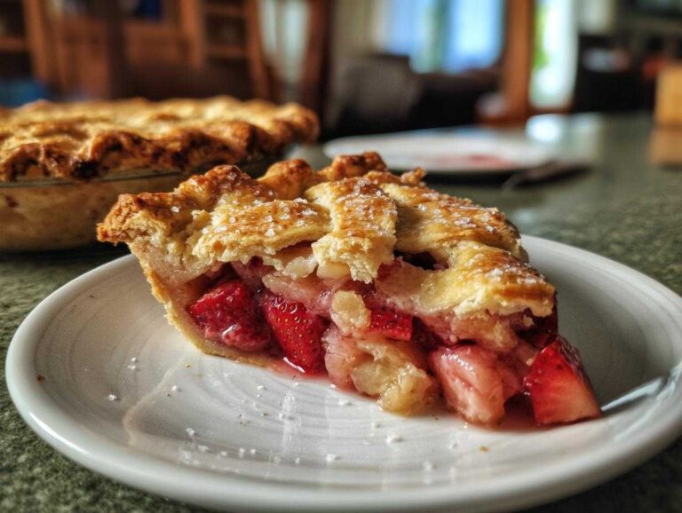 Strawberry rhubarb pie
