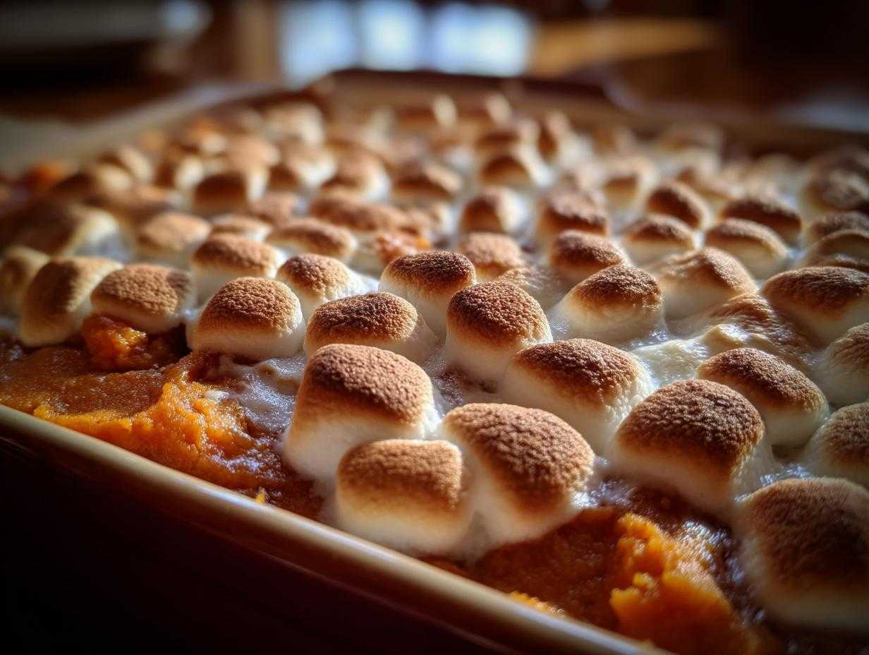 Sweet Potato Casserole with Marshmallows