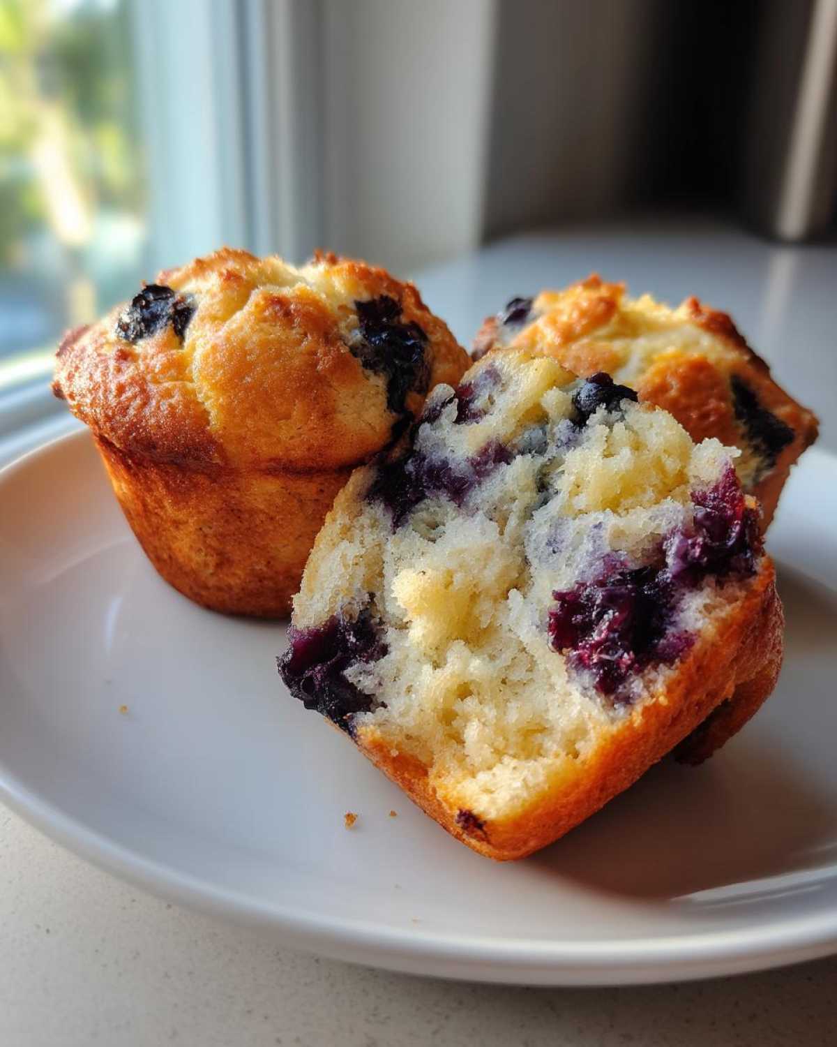 cottage cheese blueberry muffins