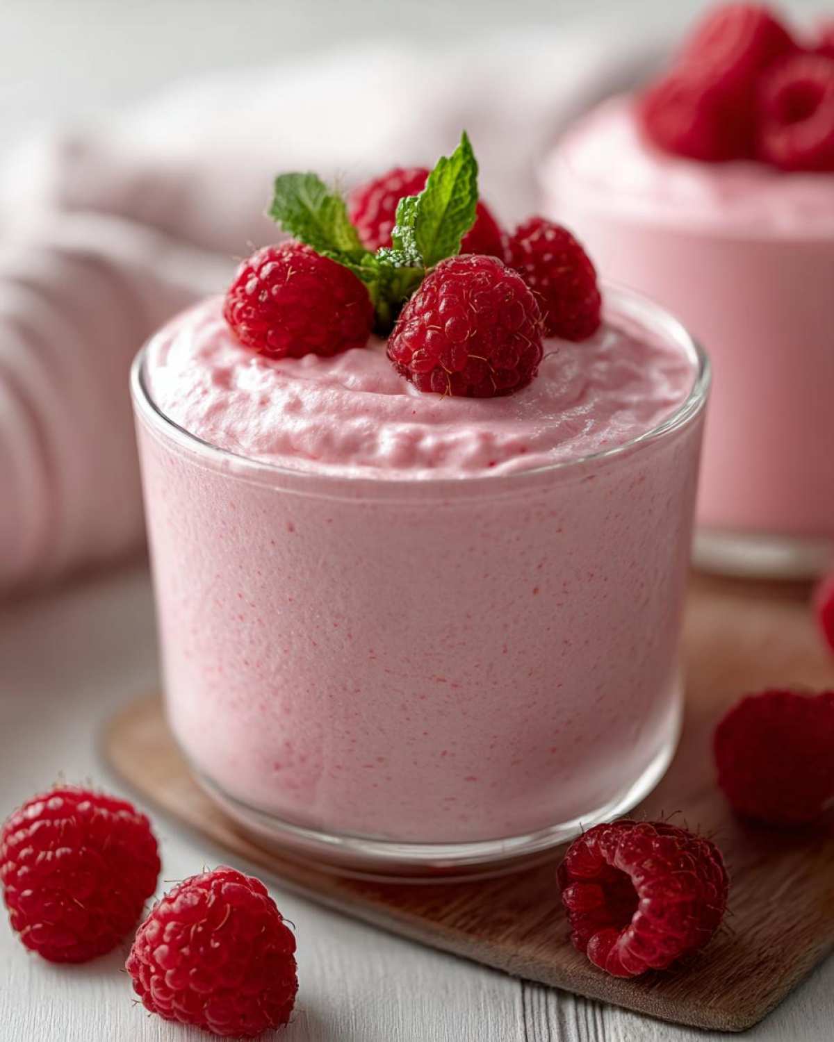 Cottage Cheese Raspberry Mousse
