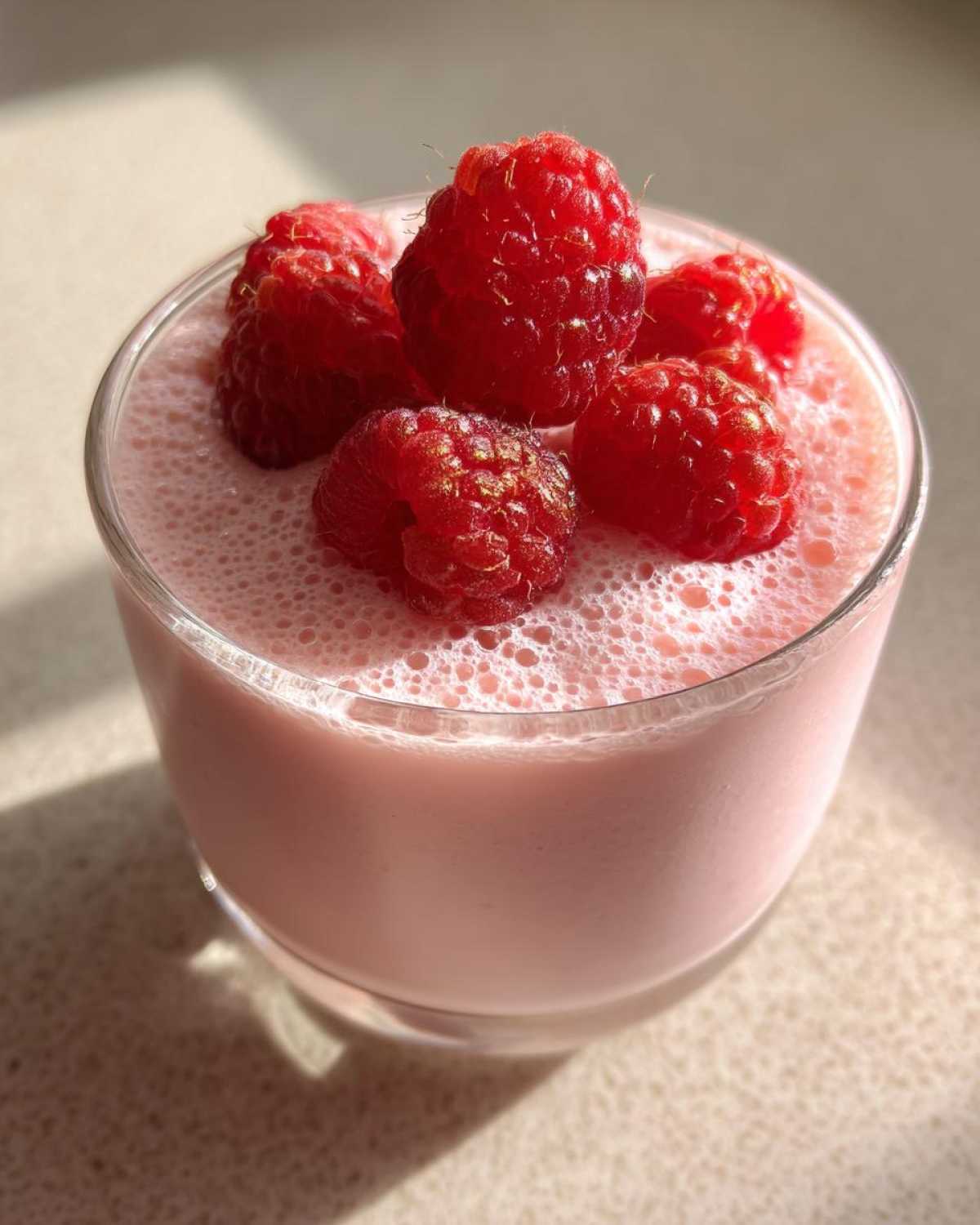Cottage Cheese Raspberry Mousse