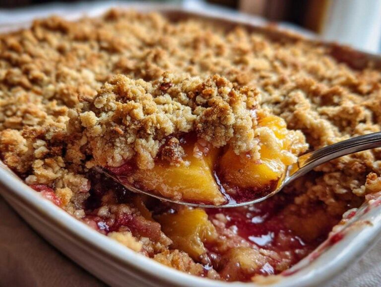 Irresistible Nectarine Crisp with Cinnamon Pecan Streusel