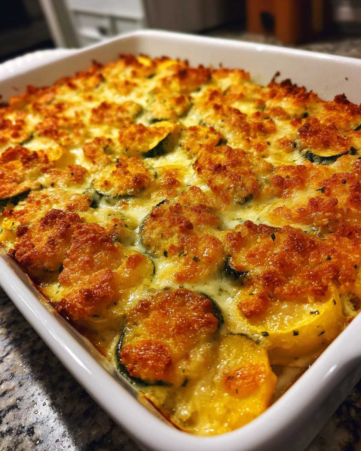 Squash Casserole with Ritz Crackers