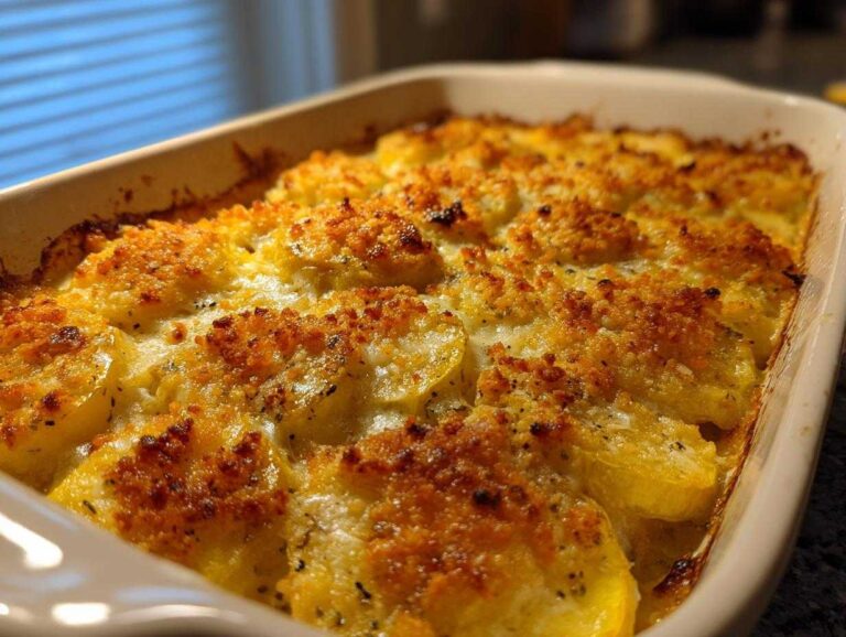 Creamy Squash Casserole with Ritz Crackers – 4 Simple Steps