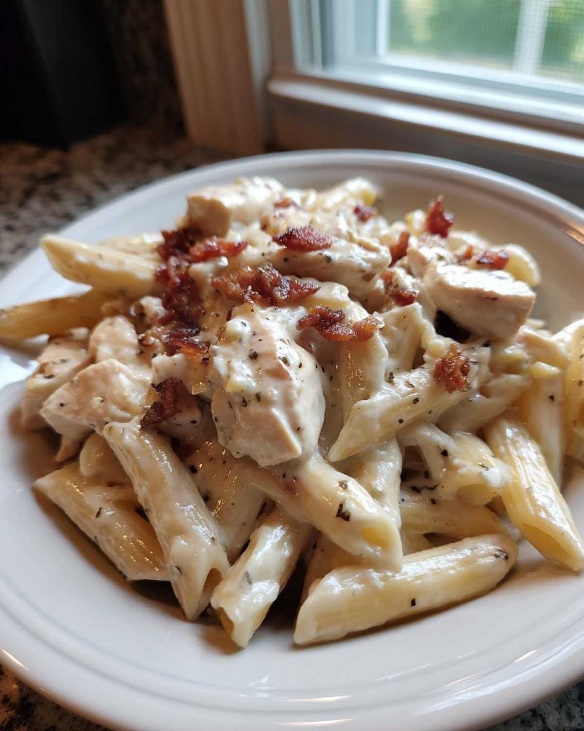 Amazing Chicken Bacon Ranch Pasta In 40 Min