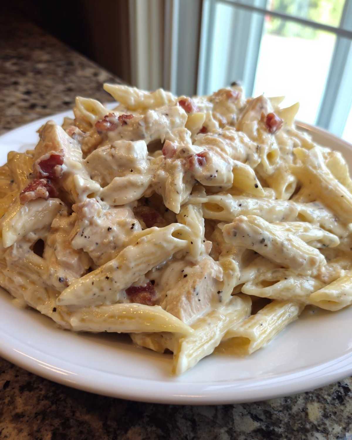 Amazing Chicken Bacon Ranch Pasta In 40 Min