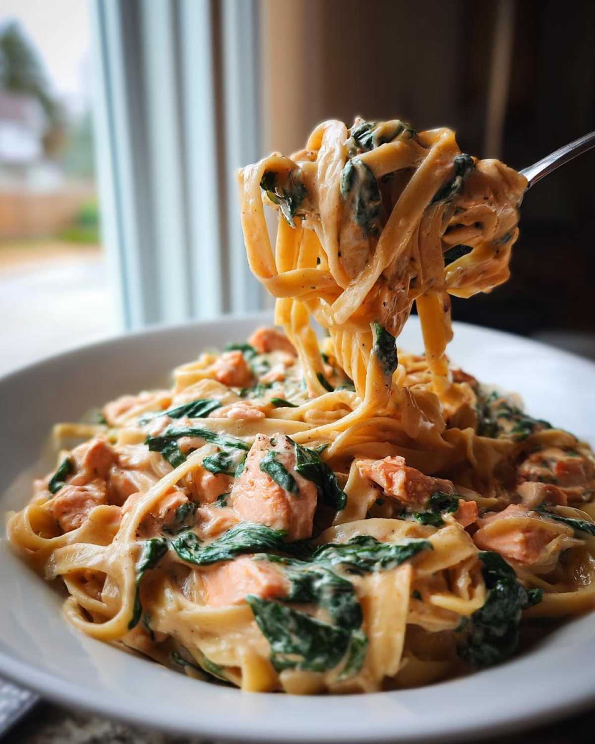 Divine Creamy Salmon Spinach Pasta In 30 Min